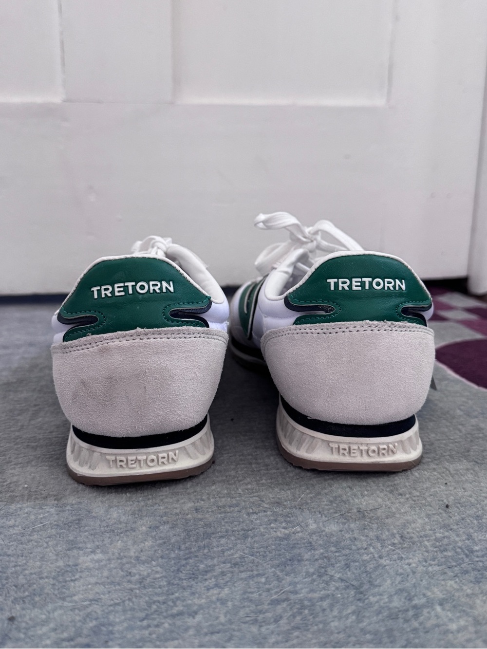 Tretorn Kristine Elite G White Green Retro Sneaker NWT Size 10 - Picture 7 of 14